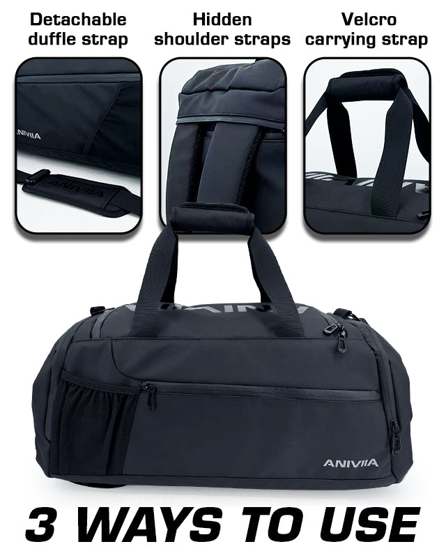 Aniviia 2-in-1 Duffle Bag Backpack